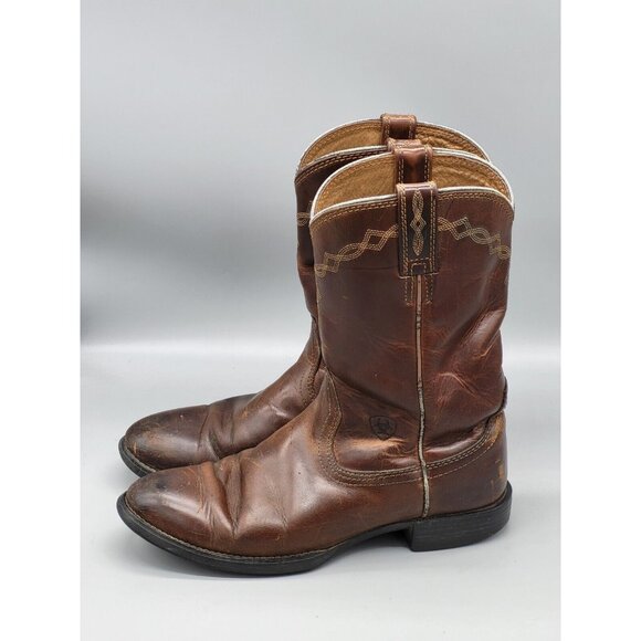 Ariat Other - Ariat Advanced Torque Stability Brown Leather Western Cowboy Boots Sz 8.5B